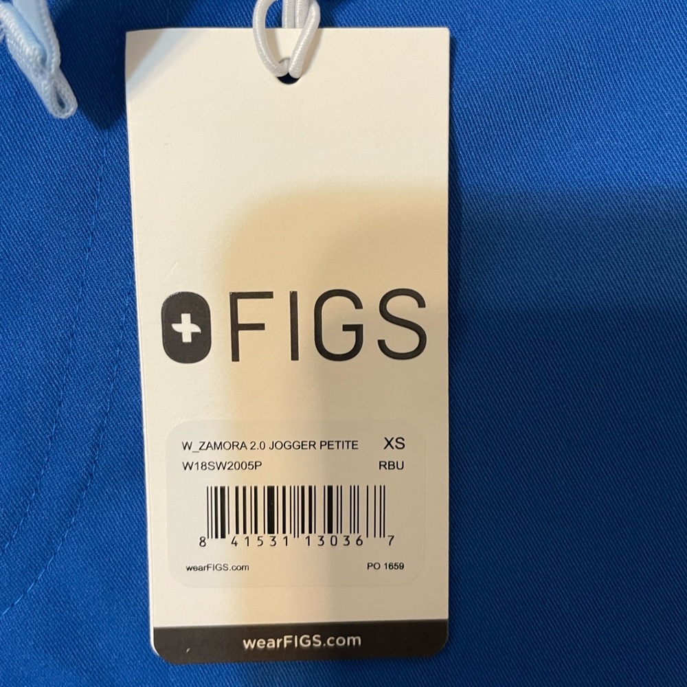 Brand new royal blue Zamora Figs.